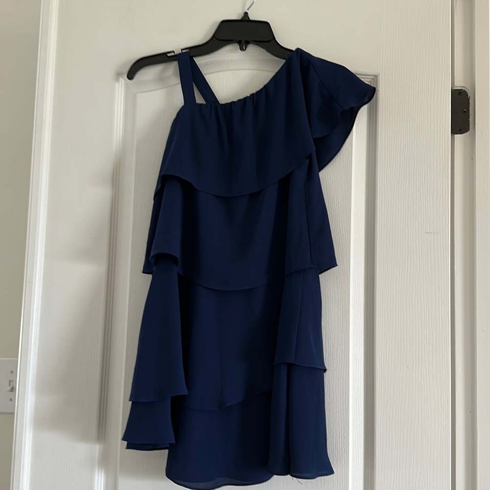 Bloomingdales Aqua Navy Dress NWT